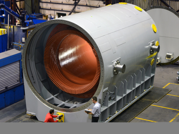 Outstanding assembly of a Stator frame